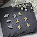 Miniatyrbild 4 av 5: 20 st Metalliska Nageltillbehör Guldlegering 3D Diamantdekorationer för DIY Manikyr