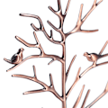 Miniatyrbilde 5 av 8: Metall ørepynt Stativ Halskjede Organizer Smykkeholder Ornament Display Trestativ (bronse)
