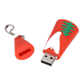 Miniatyrbillede 8 af 8: U Disk Holdbar Stærk kompatibilitet Sød julemand USB 2.0 Flash Drive Mobillagerenhed Rød 32GB