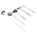 Miniatyrbillede 8 af 8: 5 stk neurologisk hammer medicinsk instrumentsæt med pinwheel zinklegering diagnostisk percussion hammer sæt
