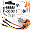 Miniatyrbillede 2 af 8: 2217 KV1250 Motor 8060 Propeller Styremotor 40A XT60 ESC til RC Helikopter