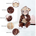 Miniatyrbild 2 av 5: Unisex , mjuk flanell baby Jumpsuit för 18-24 månader (apa)
