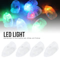 Miniatyrbilde 7 av 8: 100 stk. innovativ form ballonglys LED lysende lampe for hjemmefest bryllupsdekorasjon fargerik blits