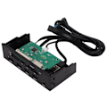 Miniatyrbild 6 av 8: Strömdriven USB-hubb 5,25 tum God prestanda Fullt utrustad 5 Gbps bandbredd 11 platser Datortillbehör
