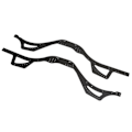 Miniatyrbilde 5 av 8: 2 stk karbonfiber chassis sideplater lettvektig ubøyelig chassis rammeskinner for Axial SCX10 Pro RC Crawler Car