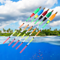Miniatyrbild 5 av 8: 5 st Flerfärgad Balsa Wood Fishing Float Bobber Bite Indicator Meteutrustning (3+2g)