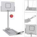 Miniatyrbillede 8 af 8: Aluminiumslegering Mini Desktop Folde Basketball Machine Innovativ Micro Pressure Reduction Shot Counter Game