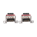 Miniatyrbilde 3 av 8: 2 stk USB-kontaktkort, utskiftbar, praktisk ladeplugg for Samsung S21 Ultra 5G