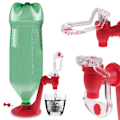 Miniatyrbillede 4 af 6: Portable Switch Drinkers Håndtryk vandflaske Inverted Water Drikkefontæner Dispenser