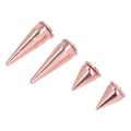 Pikkukuva 4 / 8: 20 kpl 7x10mm 7x20mm Punk-kartiopiikit Niitit Ruusukulta Metalli Galvanoitu Piikki Ruuvinitit DIY-vaatteisiin ja -laukkuihin
