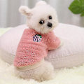 Miniatyrbillede 1 af 4: Fleece Varmt Trøjejakke til Lille Yorkie Chihuahua Kæledyr - XS Pink