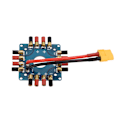 Miniatyrbild 3 av 8: ESC Power Supply Distribution Board Anslutningskort med XT60-kontakt 3,5 mm Banana Connectors för RC Drone