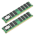 Pikkukuva 7 / 8: 2 kpl muistimoduulia Työpöytä Täysin yhteensopiva Kaksipuolinen 16-jyvä DDR 1 Gt 226 Mhz PC-2100