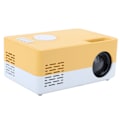 Miniatyrbilde 4 av 8: Mini bærbar projektor LED hjemmekino videomediespiller projektor med stativ 100‑240V hvit gul AU-plugg