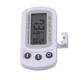 Miniatyrbillede 5 af 8: Køleskabs termometer hukommelsesfunktion ABS krop hvid °C °F skiftet lille kompakt digital fryser termometer med krog