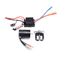 Miniatyrbild 1 av 8: 3650 3900KV Vattentät Borstlös Motor med 60A ESC Motor Drevväxel Avdragare Combo Set för 1/10 1/8 RC Bil