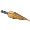 Miniatyrbild 3 av 8: Twist Firewood Splitter Wood Cone Punch Drill Bit Square Shank TiPlating Split Tool 32mm S