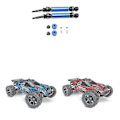 Miniatyrbild 4 av 5: 2 st Metall Bakre Drivaxel CVD kompatibel med 1/10 Traxxas Slash Rustler Stampede Hoss VXL 4X4 2WD RC Bil Upg