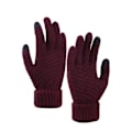 Miniatyrbild 4 av 4: Stickad Mössa Vintermössa Halsduk Set Stickad Fleece Toffs Pekskärmshandskar Set Vinterhalsduk Kombinationsset Loop Grovstickad Halsduk Damgåva Vinteraccessoar