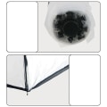 Miniatyrbillede 8 af 8: Paraply Transparent Paraply Automatisk Transparent Tri Fold Paraply