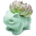 Miniatyrbillede 1 af 5: DIY Blomsterpotte Sød Keramik Kunst Potter Hjem Dekorativ Keramik Kunst Vase Grøn