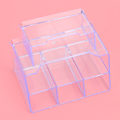 Miniatyrbillede 3 af 8: Populær kontorartikler Transparent Multifunktions Penholder med Card Box i Transparent White