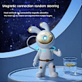 Miniatyrbillede 3 af 5: Space Rabbit Galaxy Projektor Natlampe Gave Stjerneklart Stjerne USB Led Soveværelse Natlampe Dekoration Re