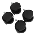 Miniatyrbillede 7 af 8: 4 stk. Drejelige hjul 360 graders rulleuniform Force Dobbelthjul Design Hjul til skriveborde Skabe hylder