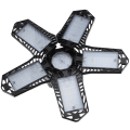 Miniatyrbillede 7 af 8: 137LED garagelys med 5 blade 80W E27/E26 Deformerbar justerbar minedriftslampe 85-265V sort