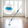 Miniatyrbillede 5 af 8: Multifunktionel elektrisk håndholdt spin scrubber rengøringsbørste til badeværelse køkkenEU stik 100-240V