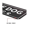 Miniatyrbild 2 av 5: 1-pack Varning för Hund Skylt, 30,5 x 7,6 cm Rostfri 0,040 Aluminium Metallskylt, Reflekterande, Blekningsbeständig