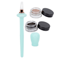 Pikkukuva 4 / 8: 4 kpl silikoninen eyeliner-aplikaattorisarja vedenpitävä eyeliner ammattimainen eyeliner-meikkityökalu syaani