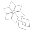 Miniatyrbild 7 av 8: 30 st örhängen-kontakter DIY geometriska rombformade ihåliga rostfria hängetillbehör för prydnader hantverk