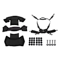 Miniatyrbillede 1 af 8: Hjelm Dial Suspension System med foring Pad Set Justerbar knap Hjelm Hage Rem Modifikationer til FAST til MICH Sort