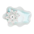 Miniatyrbilde 4 av 8: Røkelseholder i keramikk, blomsterform, hjemmedekorasjon, røkelsebrenner, oppsamlingsbrett, hvit