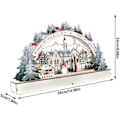 Miniatyrbilde 2 av 5: Opplyst Julelandsby, Opplyst Julehus, Tre Snøfnugg