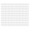 Miniatyrbild 5 av 8: 100 set med växelslås i legering 2 mm OT-spänne DIY-smyckestillverkningstillbehör för halsband armbandSilver