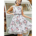 Pikkukuva 2 / 4: Valkoinen Rockabilly-hame naisille