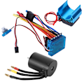Miniatyrbild 4 av 8: 3650 Motor 3100Kv Borstlös ESC Kylsänka Set för 1/10 RC Bilmodell Tillbehör(60A )