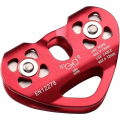 Miniatyrbilde 2 av 5: Dobbelt-akse Zipline Kabeltralle Sett - Utendørs Klatring Talje for Arbeid og Redning (30kn/6700lbs)
