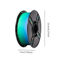 Miniatyrbillede 2 af 5: Pla 3D Printer Filament Effektivt Flerfarvet Premium 3D Printmateriale - Daytime Coloful - 1 kg Daytime Coloful 1 kg