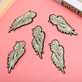 Miniatyrbilde 6 av 8: 10 stk broderte vingedekorative klær vingepatcher fasjonable applikasjoner DIY klistremerke gull