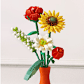 Miniatyrbild 7 av 8: Eviga blombyggstenar Intressanta unika DIY konstgjorda blommor Byggstenar för Alla hjärtans dag Solros