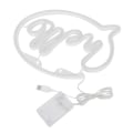 Miniatyrbillede 2 af 8: Neonlys USB-drevet batteridrevet Hello LED Neonskilt til restaurantdekoration Bardekoration 5V