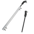 Miniatyrbild 3 av 8: Drum Dubbel Drivaxel Pedal Link Bar Ersättning Professionell metall Drivaxel Vevstång Silver