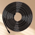 Miniatyrbillede 6 af 8: Springtov udskiftningswire 9,8ft sort stålkabel PVC-indpakket anti-sammenfiltring 4,5mm tyk til springtov