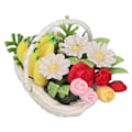 Miniatyrbild 7 av 8: 1:12 DIY Simuleringsdockhus Blomkorg Miniatyr Konstgjorda Blommor Dockhus Dekorationer