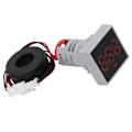 Miniatyrbild 5 av 8: Digital strömmätare Matt panel Amperemeter Signalindikatorlampa AC 220V AD16‑22FSARed