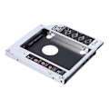 Miniatyrbilde 3 av 8: 12,7 mm aluminium SATA HDD SSD-kapsling Hard Disk Drive Bay Caddy Optisk DVD-adapter for bærbar PC