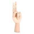 Pikkukuva 2 / 8: Gliederpuppe Linke Holz Hand Malhilfe Gliederhand Modellpuppe Modellhand